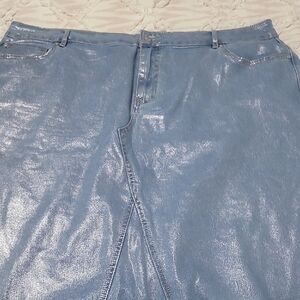 Shimmering Blue Women's Jeans